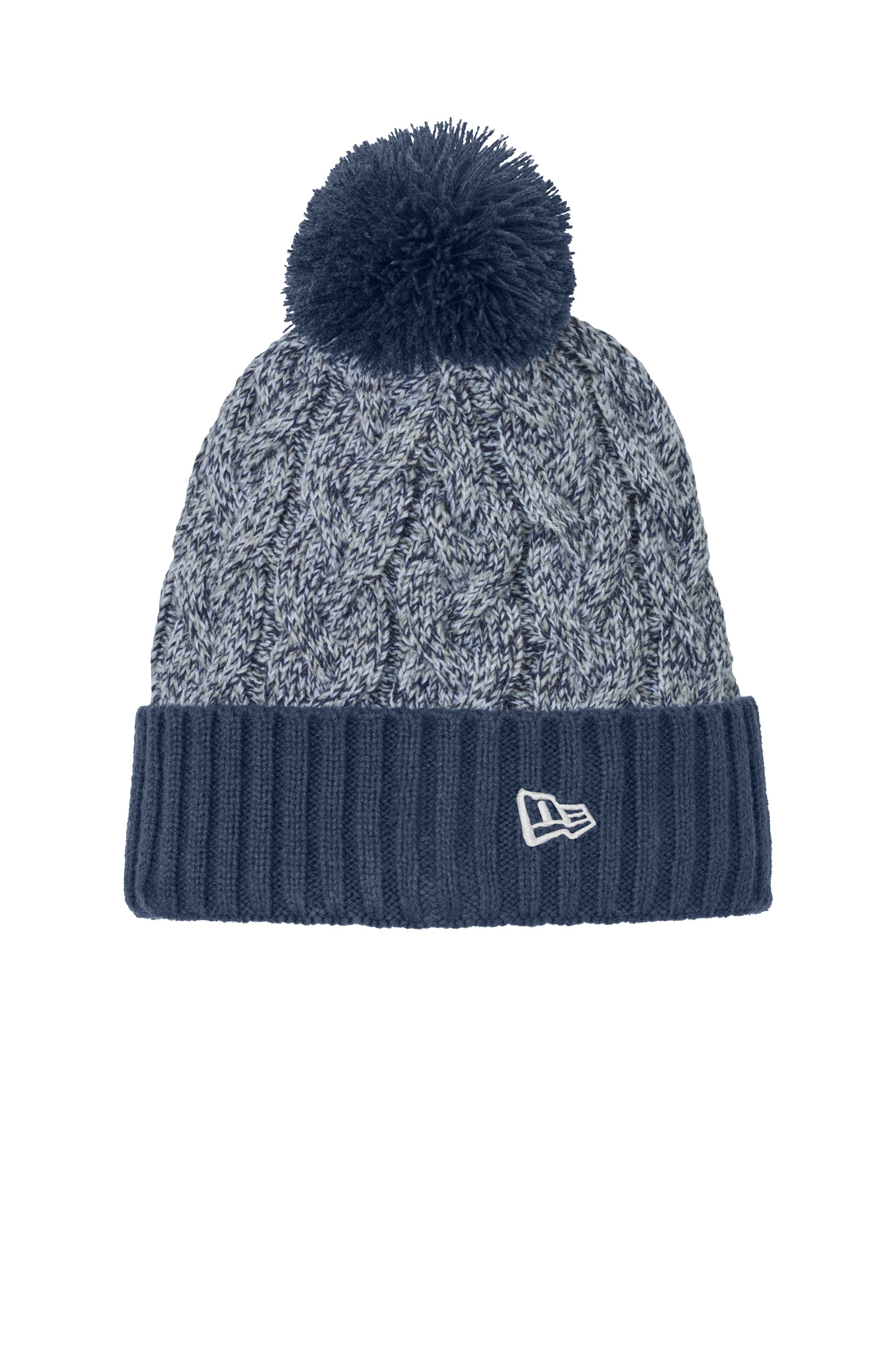 New Era® Marled Knit Pom Beanie