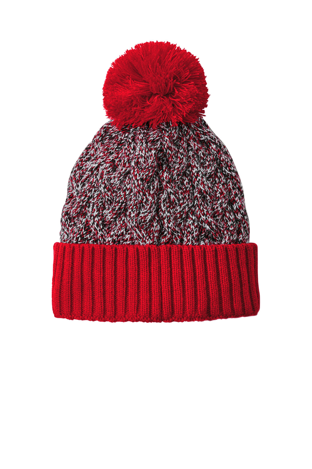 New Era® Marled Knit Pom Beanie