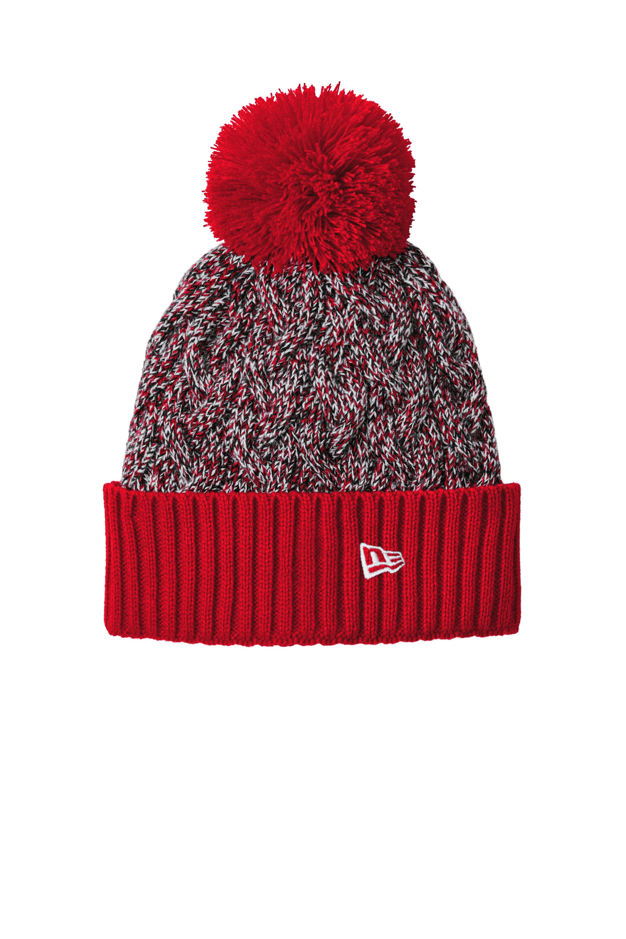 New Era® Marled Knit Pom Beanie