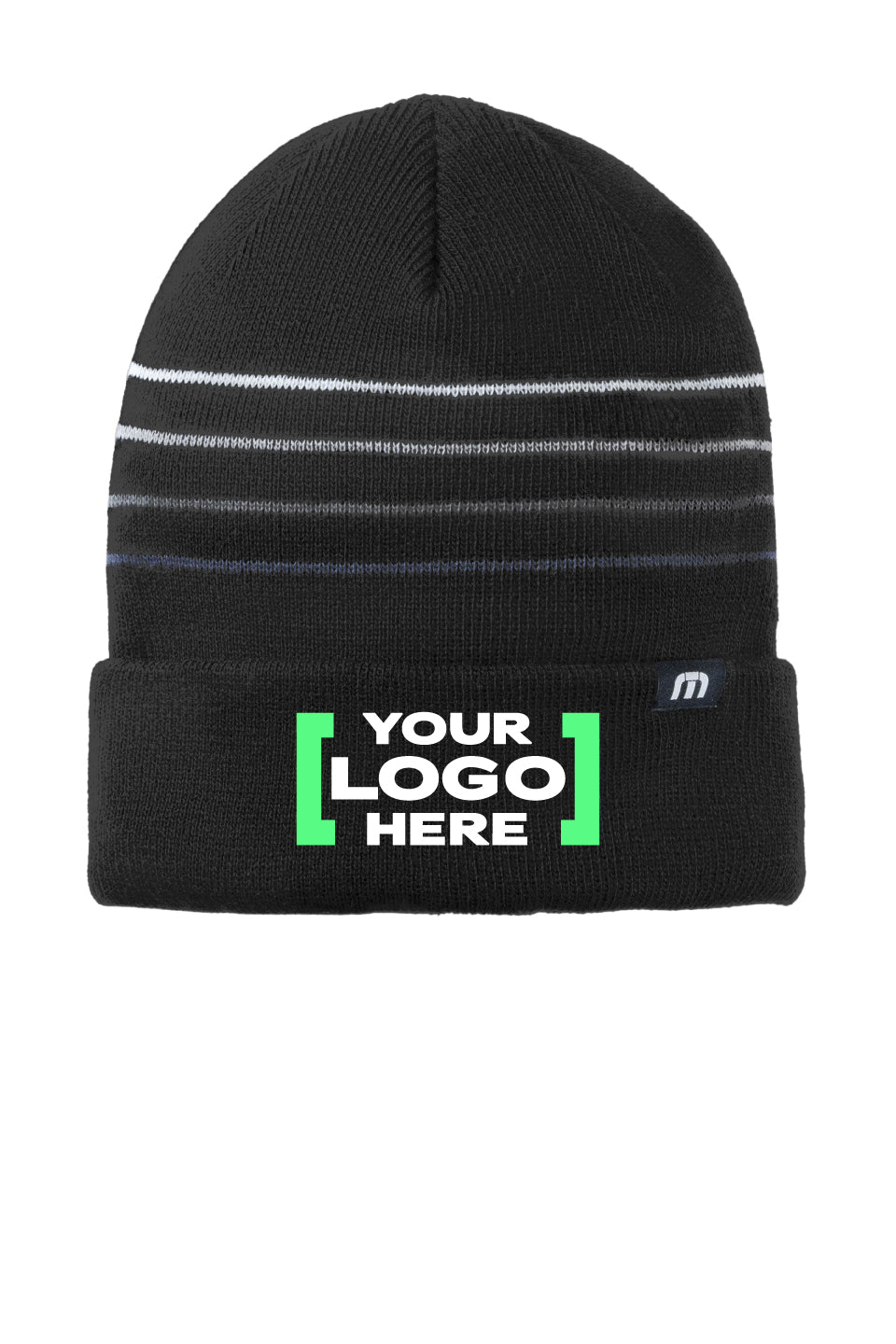 TravisMathew Striped Cuffed Beanie